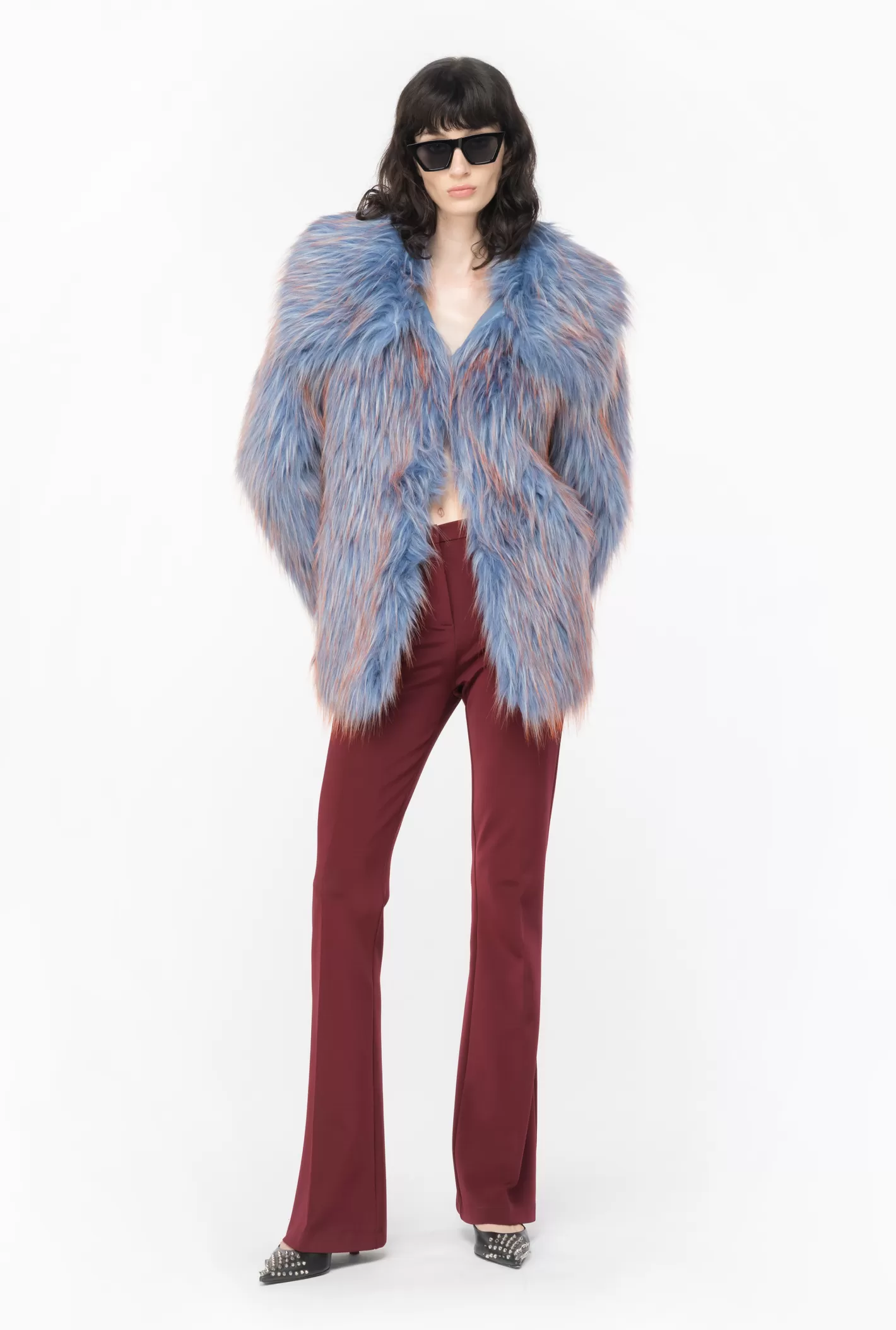 Pinko Caban effetto volpe color AZZURRO/ARANCIO Hot