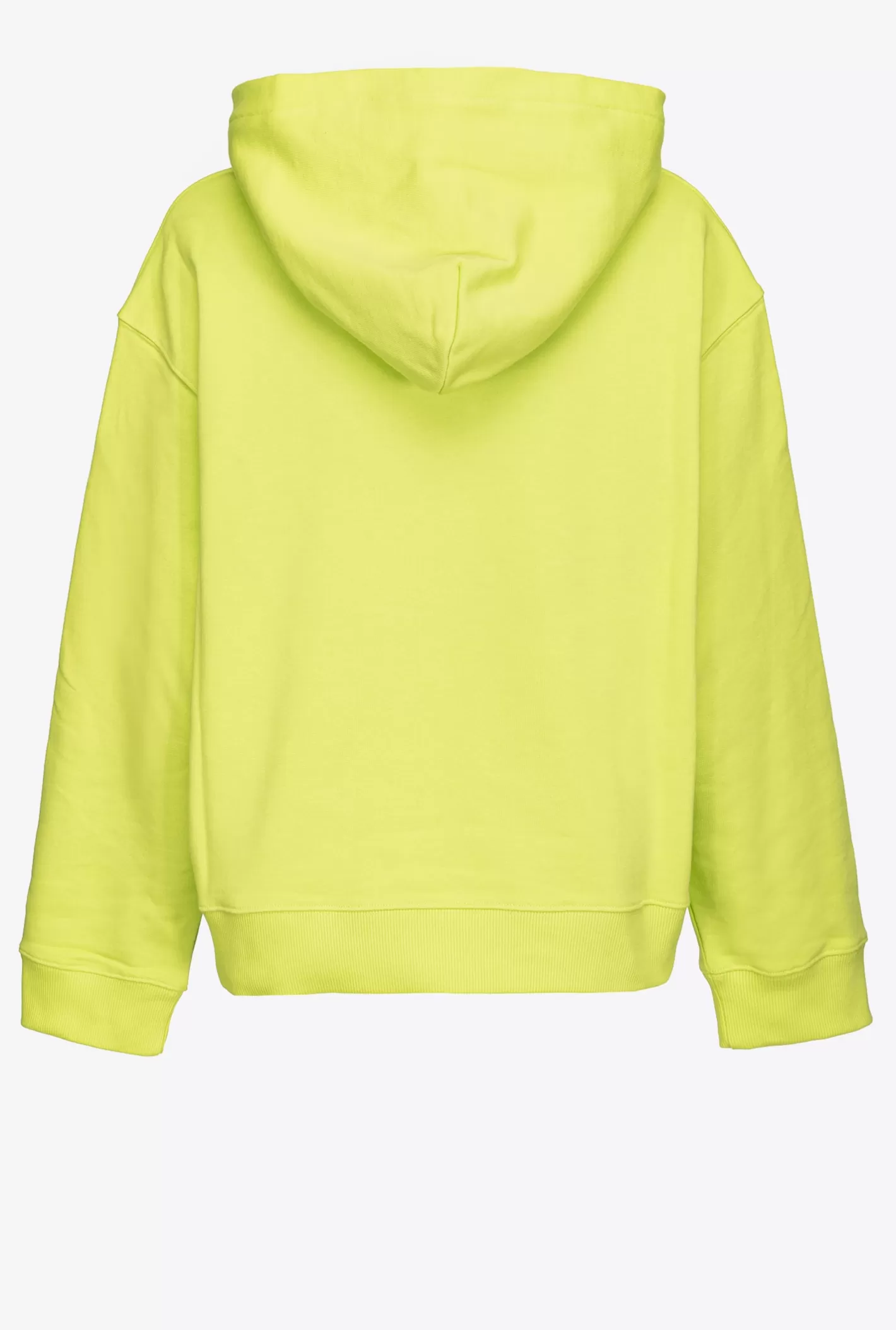 Pinko Felpa con cappuccio e stampa Vintage Frame GIALLO  LIME Cheap