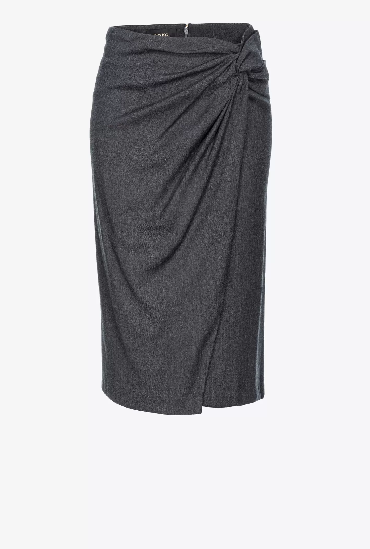 Pinko Gonna longuette con dettaglio torchon DARK GREY Sale