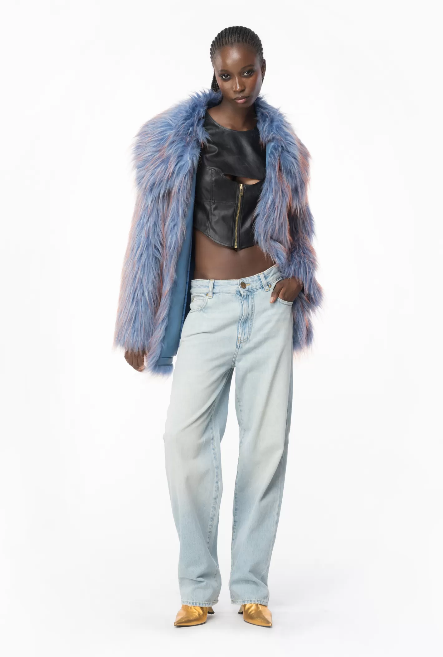 Pinko Jeans boyfriend denim vintage LAVAGGIO BLEACH INGIALLITO Sale