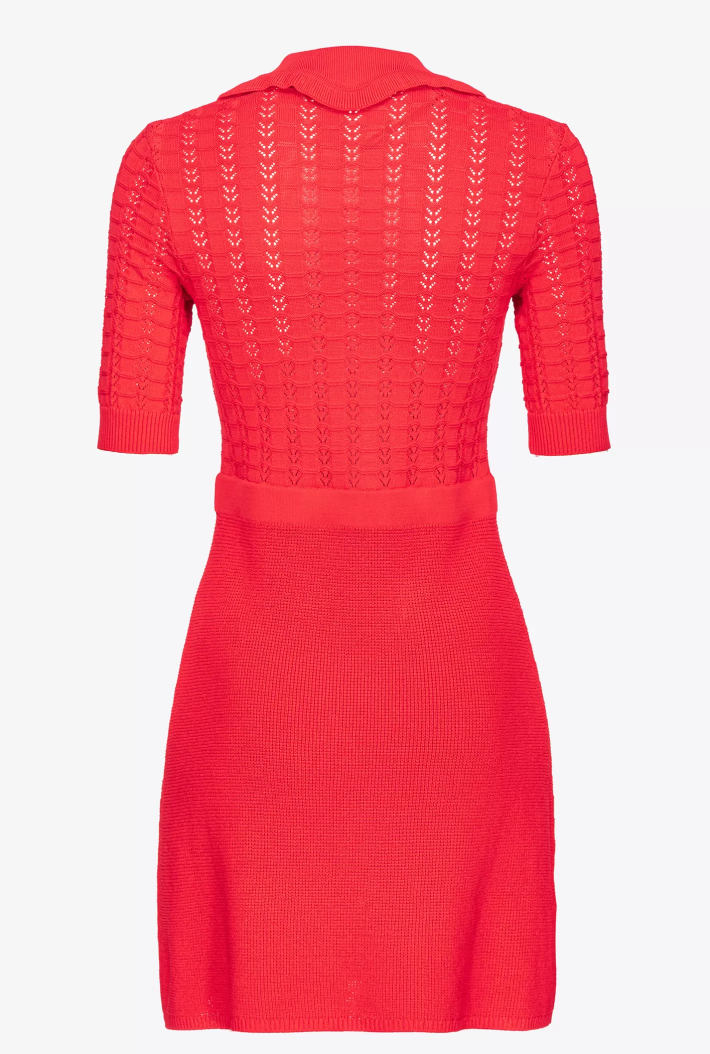 Pinko Mini abito in maglia punto ventaglio ROSSO FORMULA1 Hot